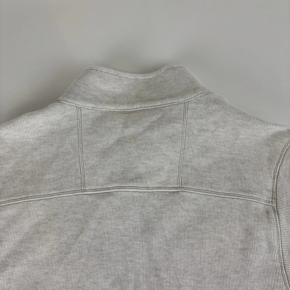 Tommy Bahama Full Zip Sweater Vest Mens Large Beige Embroidered Cotton - Picture 4 of 11